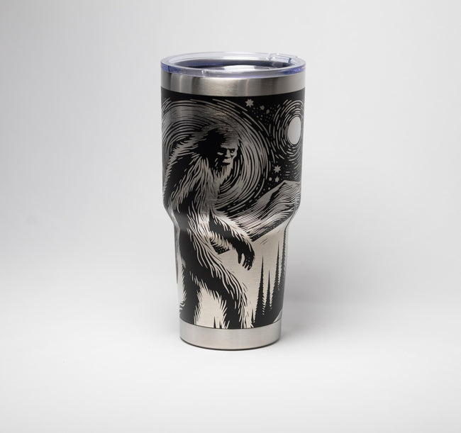 Bigfoot Insulated Tumbler - Laser Engraved Stainless Steel Cup | 30oz Vacuum Mug