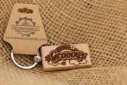 Retro 70s Keychain - Double Sided Hardwood Charm | Groovy Spirit Gift