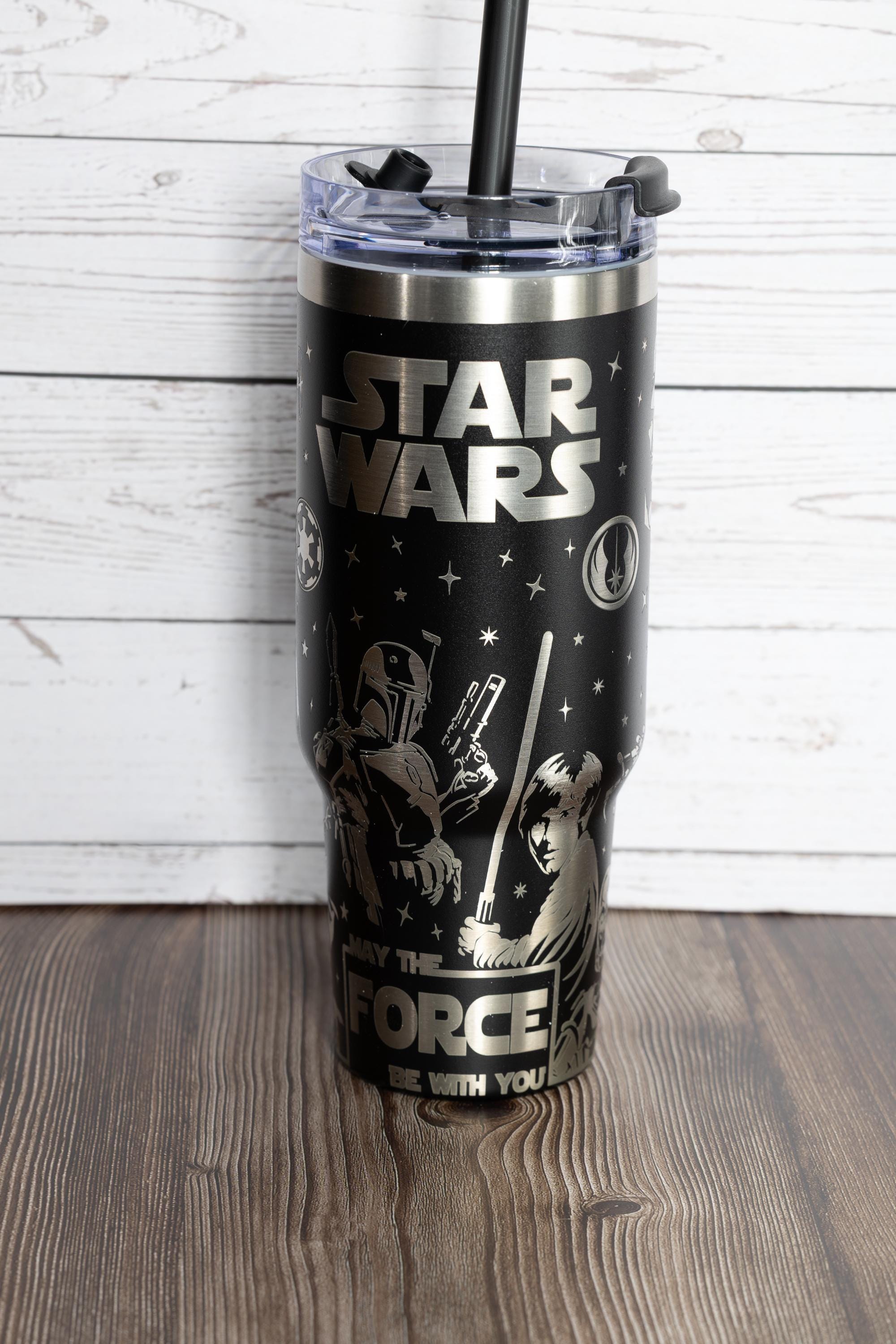 Star Wars Drink Tumbler - 40oz Stainless Steel Vacuum Insulated Cup With Handle
