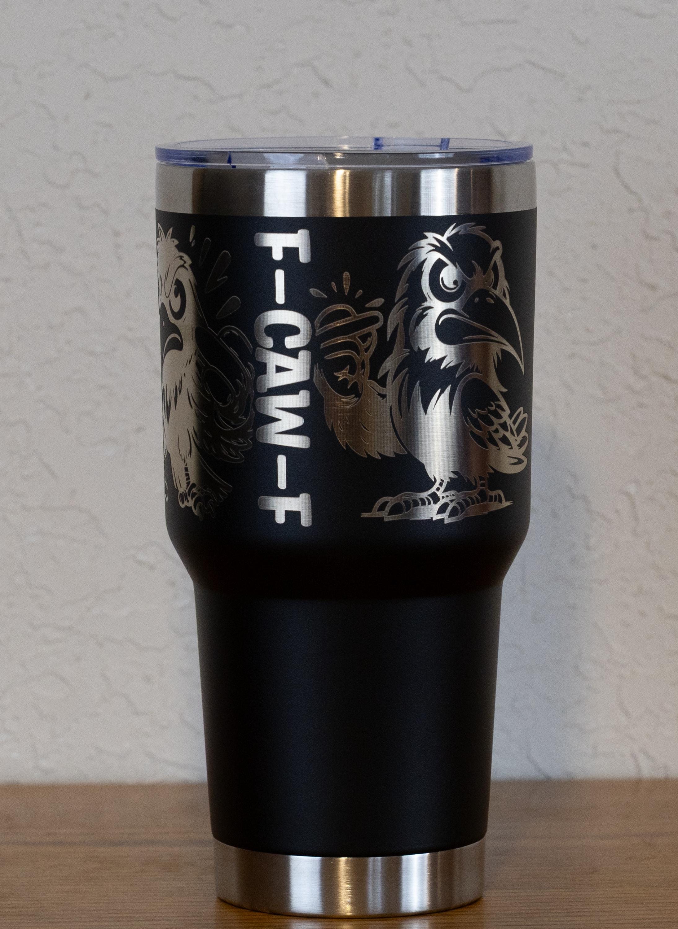 Stainless Steel Tumbler - 30oz Vacuum Insulated Travel Mug With Cheeky Quote