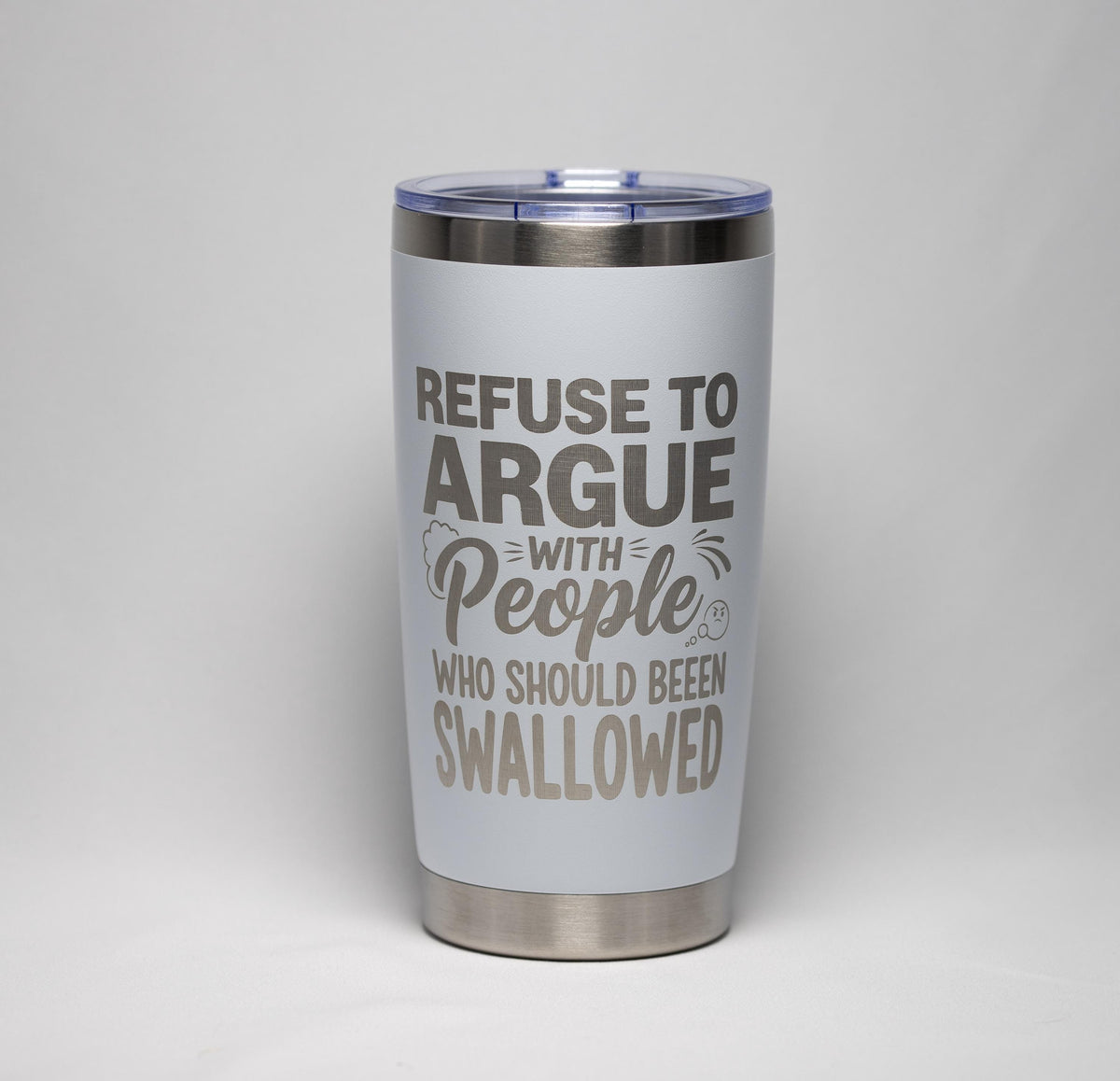 Dark Humor Tumbler - Laser Engraved Stainless Steel, 20 Ounce Drinkware With Double Wall Insulation