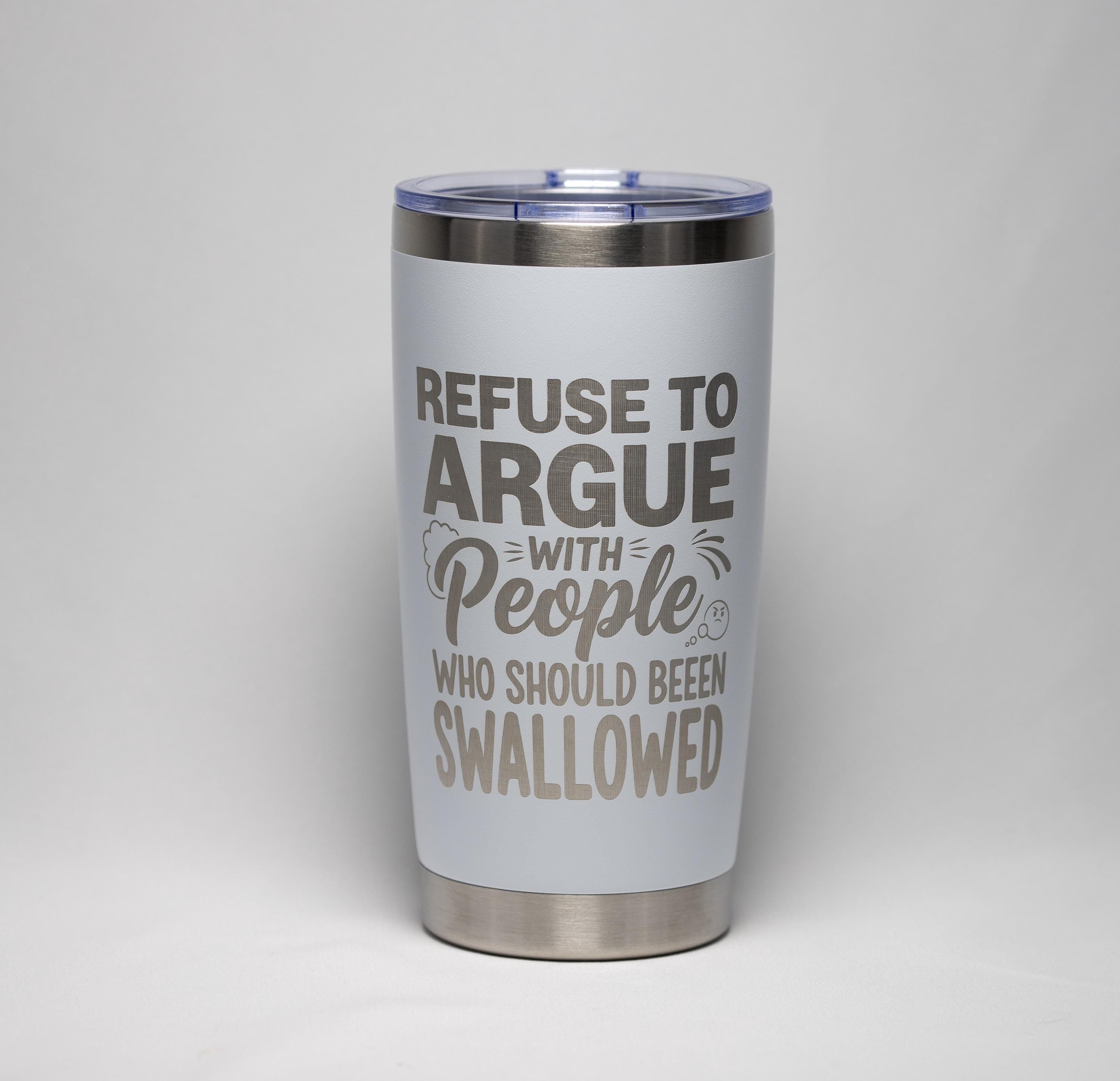Dark Humor Tumbler - Laser Engraved Stainless Steel, 20 Ounce Drinkware With Double Wall Insulation