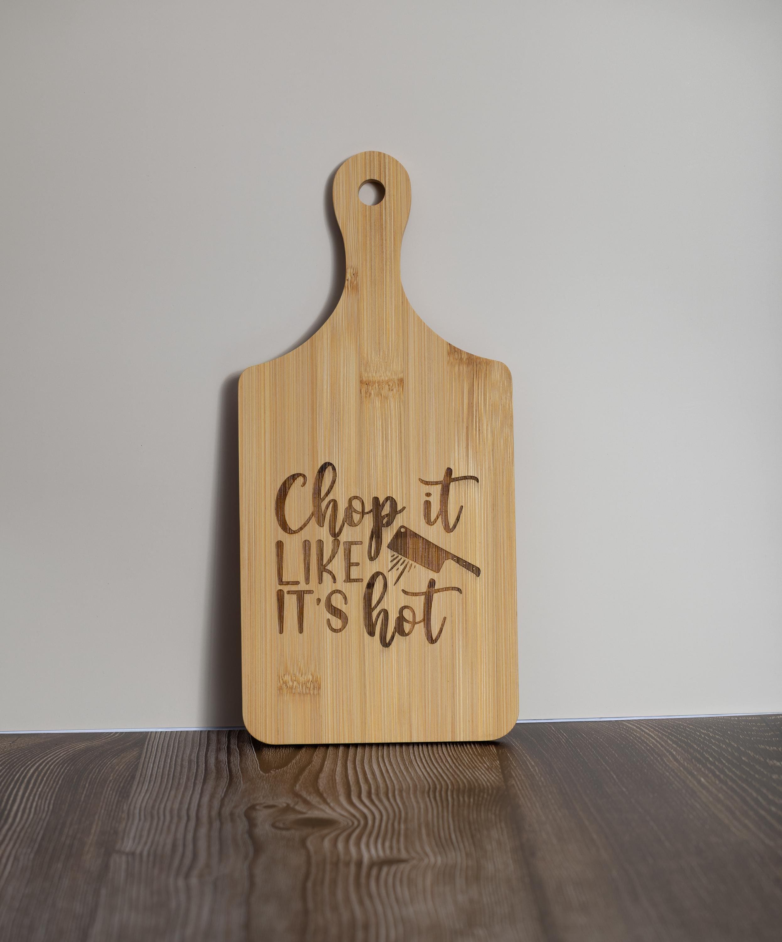 Engraved Bamboo Cutting Board – Compact 5x11 Eco Friendly Kitchen Prep Board