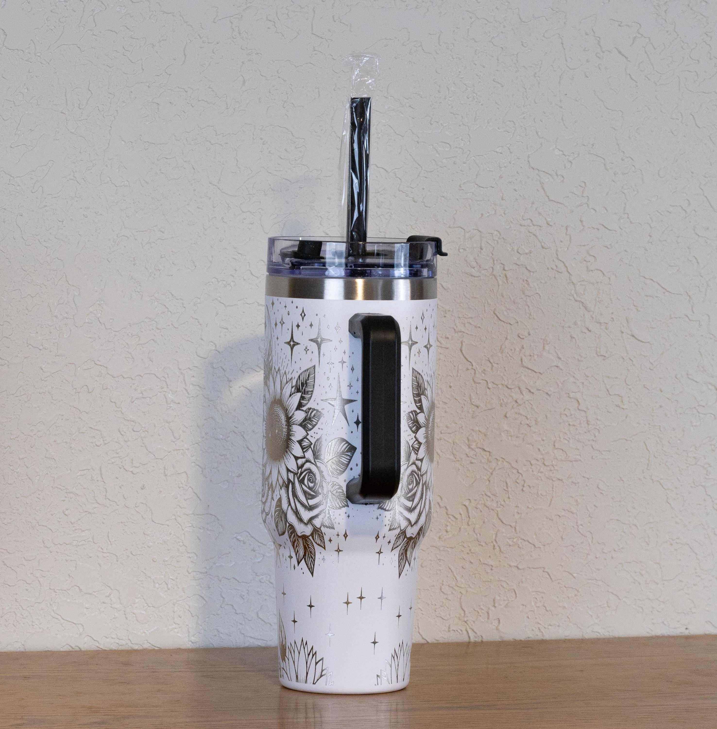 40oz Stainless Steel Tumbler | Insulated Travel Cup With Spill Resistant Lid