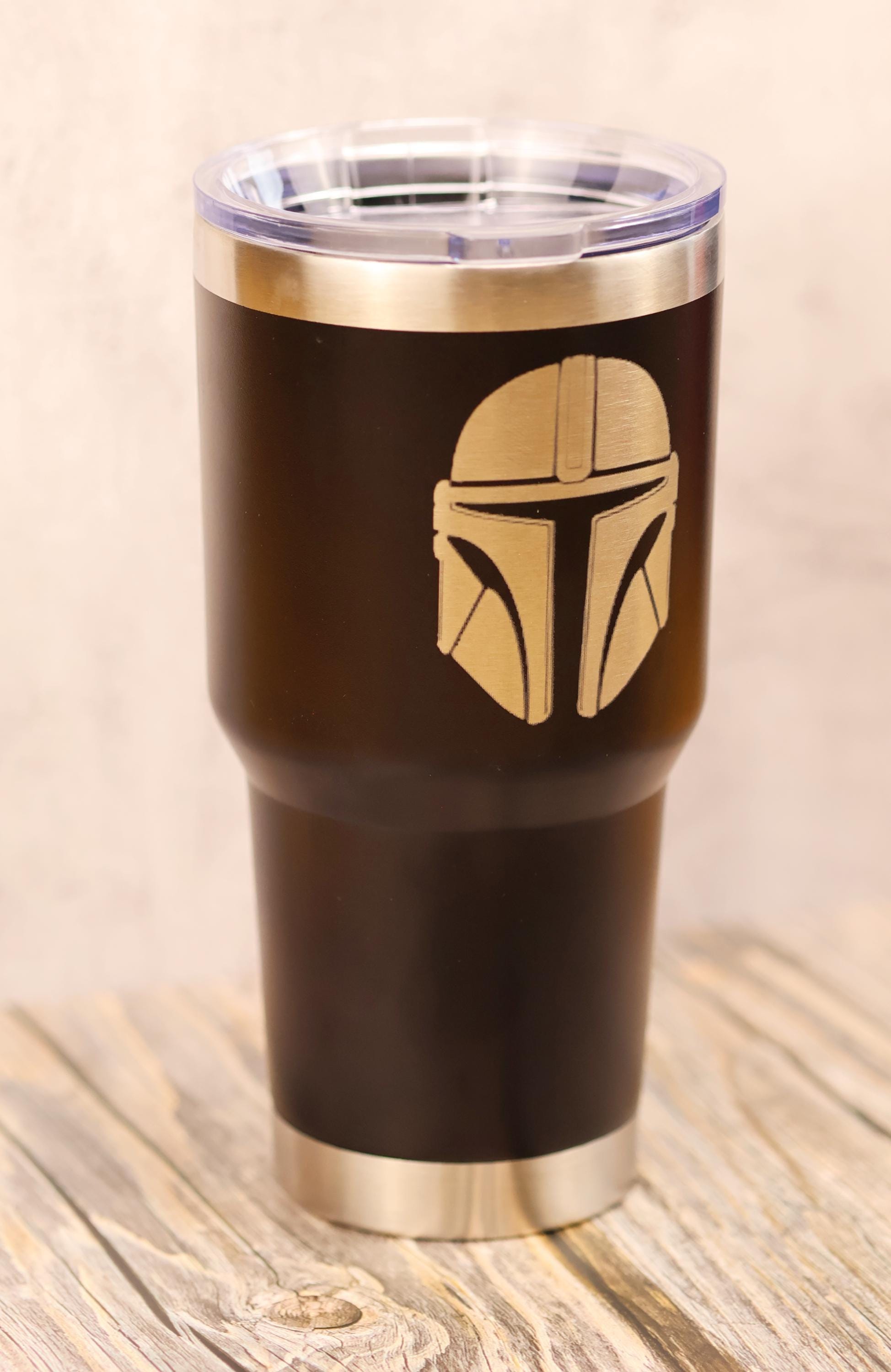 Mandalorian Travel Tumbler - 30oz Stainless Steel Vacuum Insulated Cup With Laser Engraving