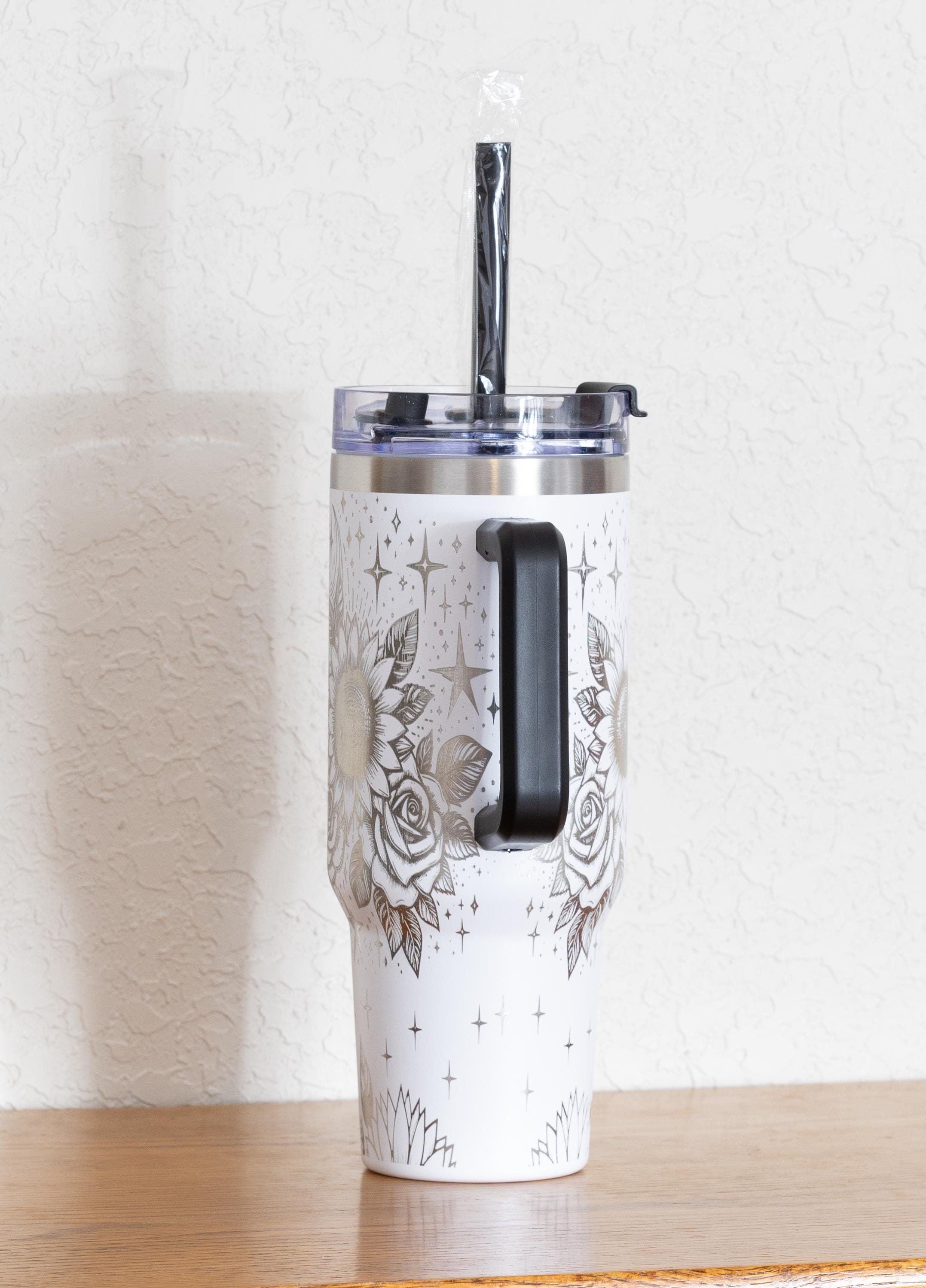 40oz Stainless Steel Tumbler | Insulated Travel Cup With Spill Resistant Lid