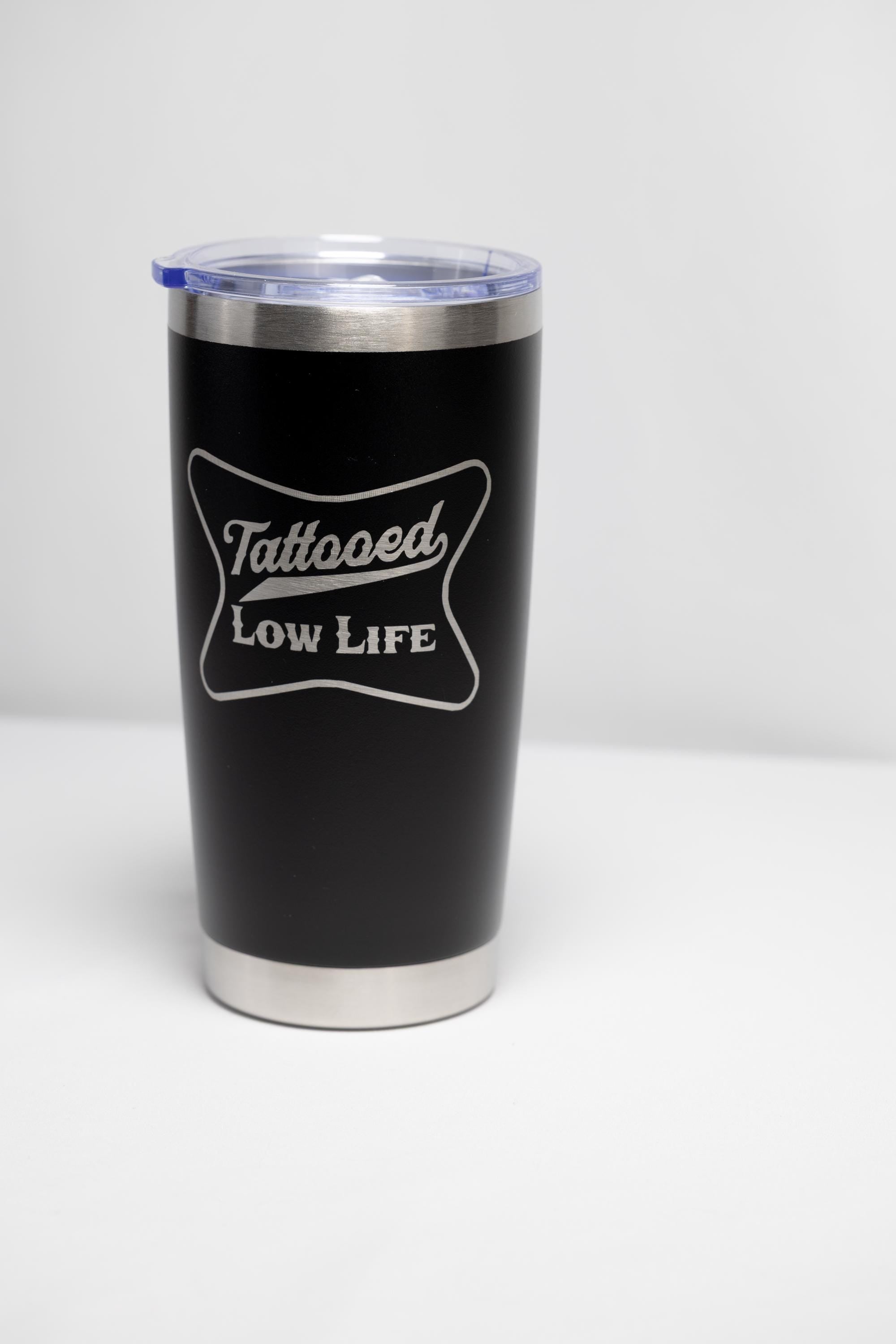 Tattooed Lowlife Tumbler - 20 oz Stainless Steel | Custom Color, Laser Engraved Cup