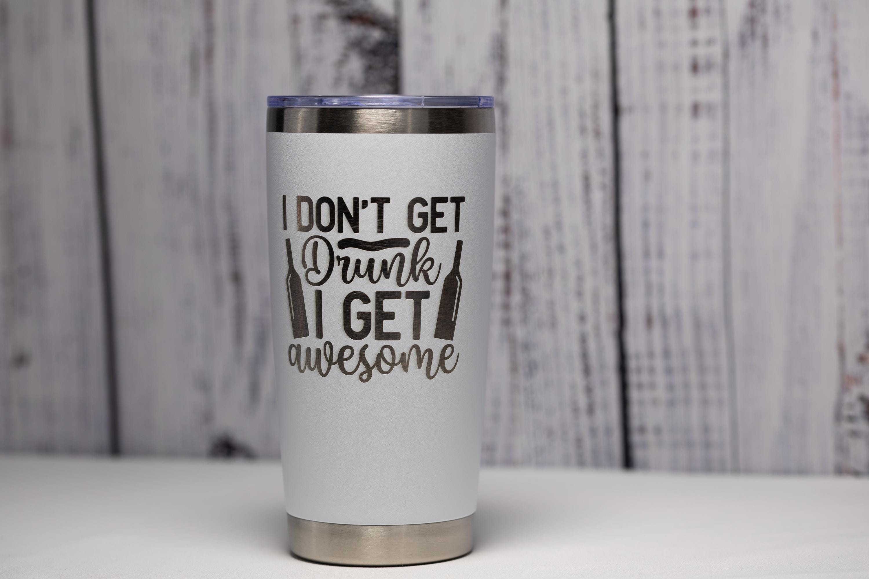 Laser Engraved Tumbler - Custom Color Drinkware | 20 oz Vacuum Insulated Mug