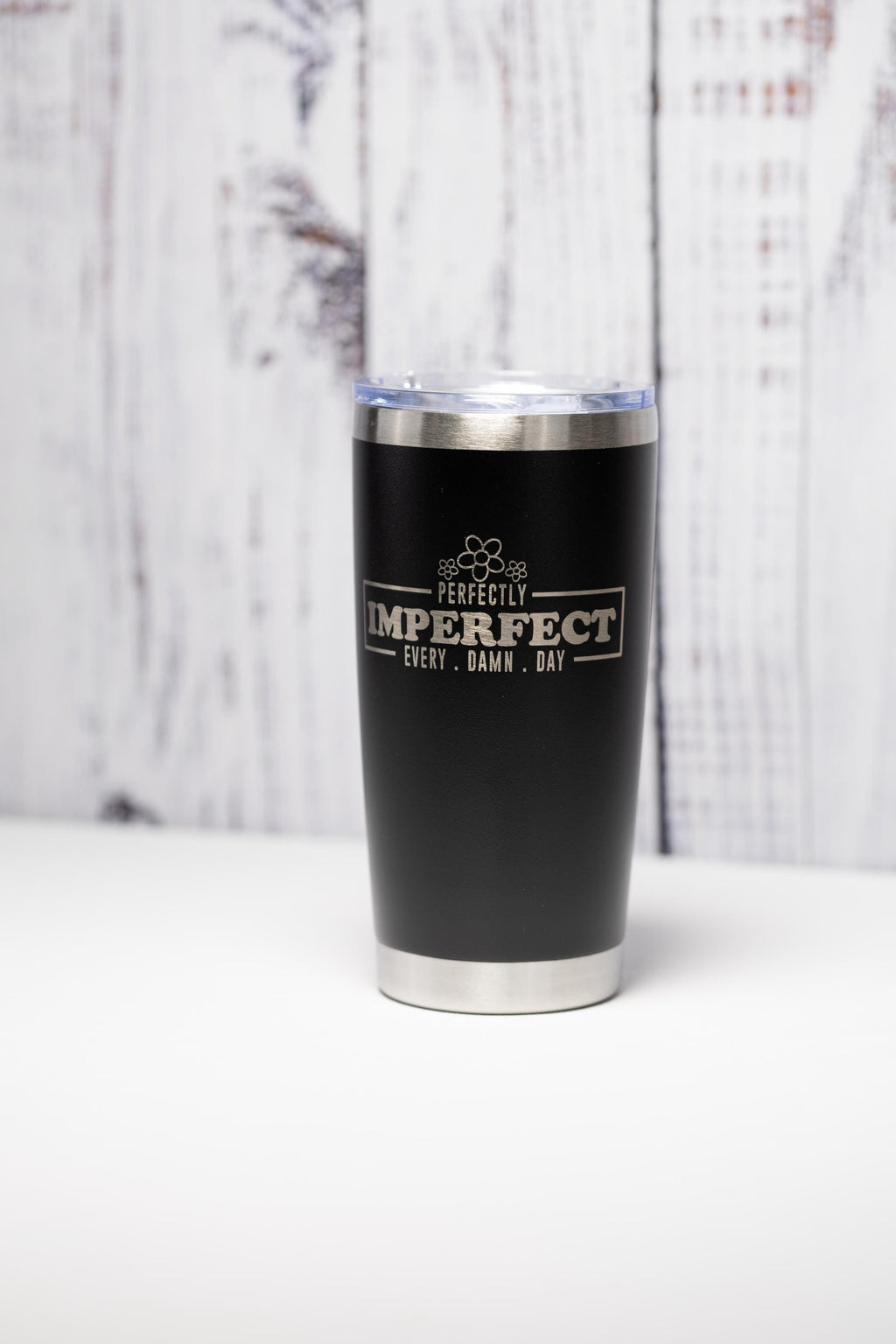 Stainless Steel Tumbler – 20oz Vacuum Insulated Cup with Laser Engraved Quote