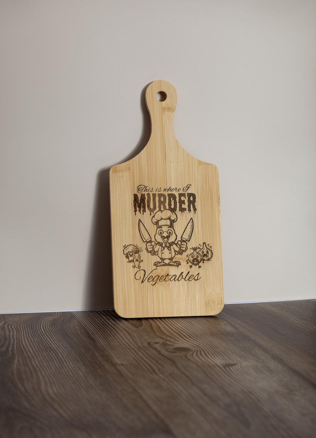 Engraved Bamboo Cutting Board - Compact 5x11 Eco Friendly Kitchen Decor