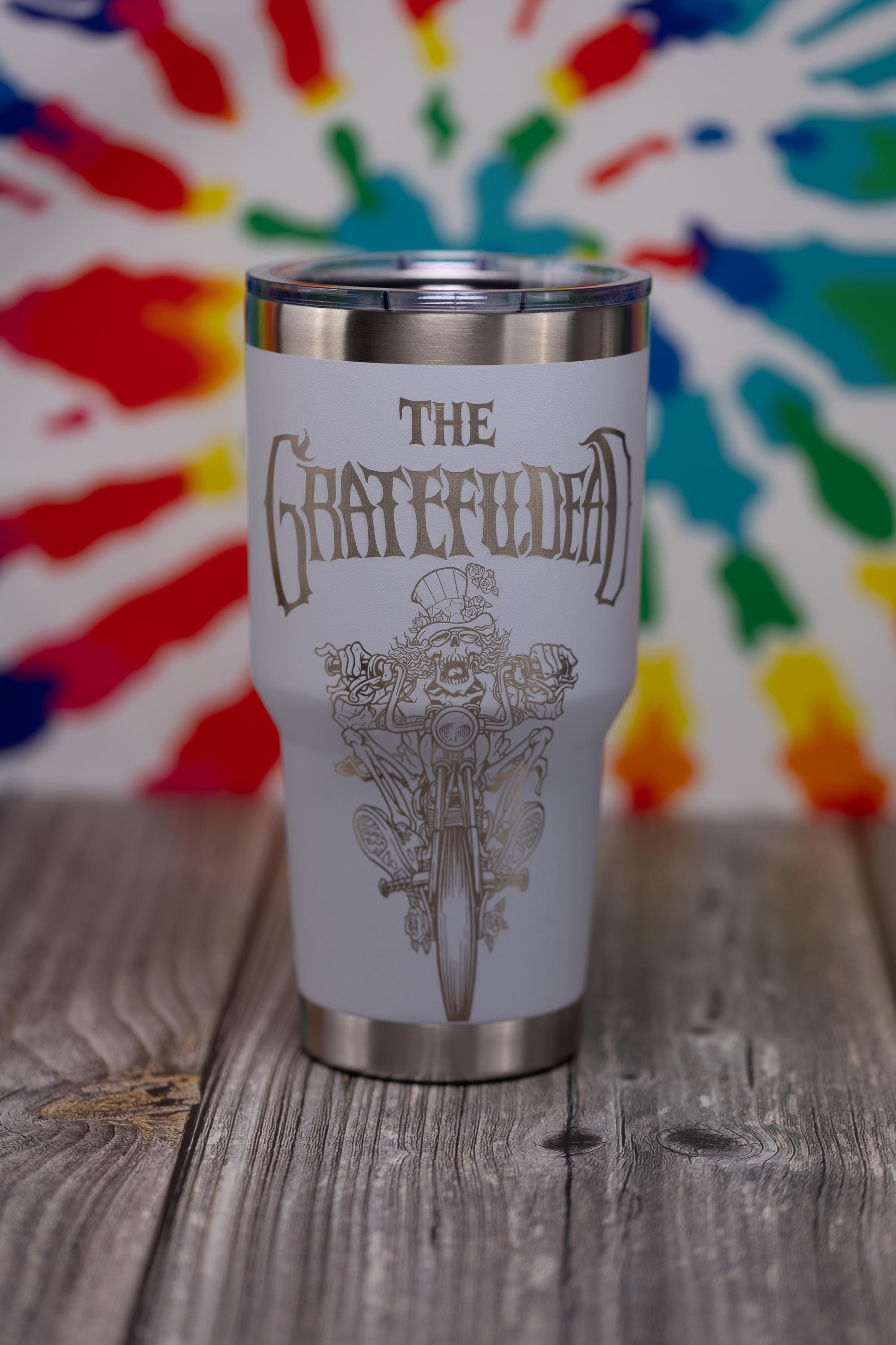 Insulated Steel Tumbler – Grateful Dead Uncle Sam Biker 30oz Double Wall Drinkware