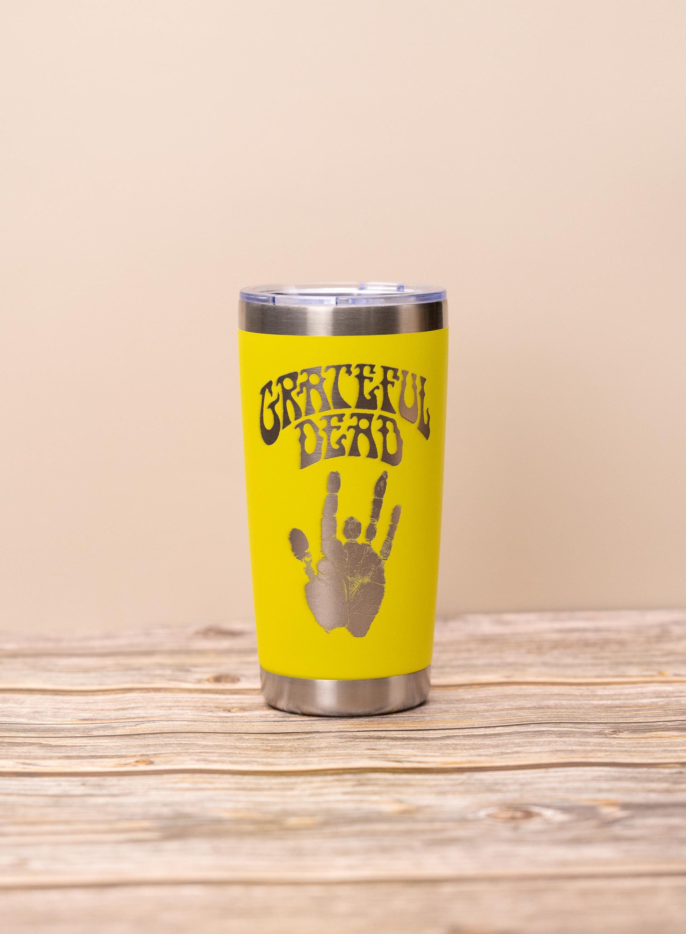 Jerry Garcia Tumbler – Insulated Stainless Steel Cup with Spill Resistant Lid