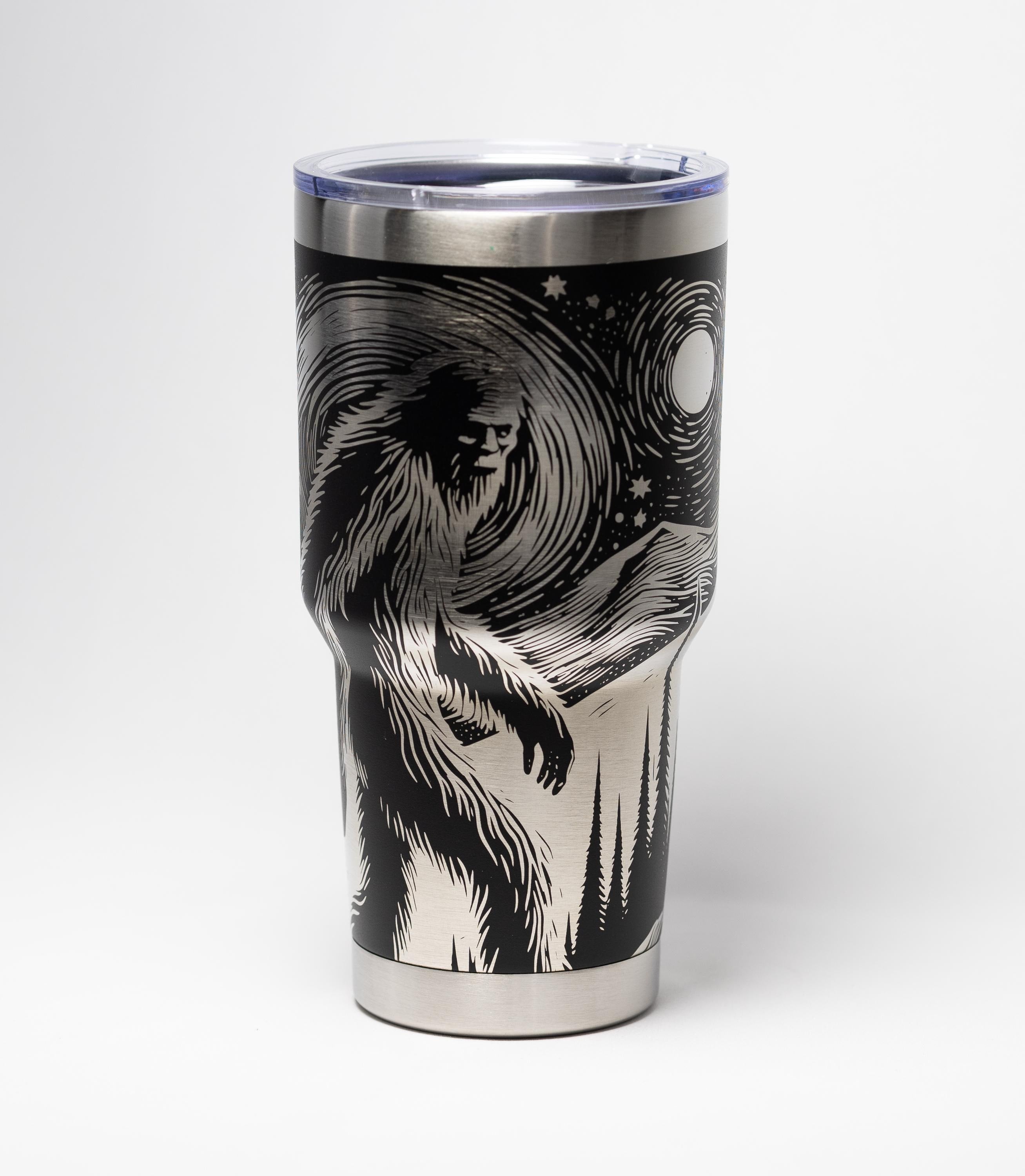 Bigfoot Insulated Tumbler - Laser Engraved Stainless Steel Cup | 30oz Vacuum Mug