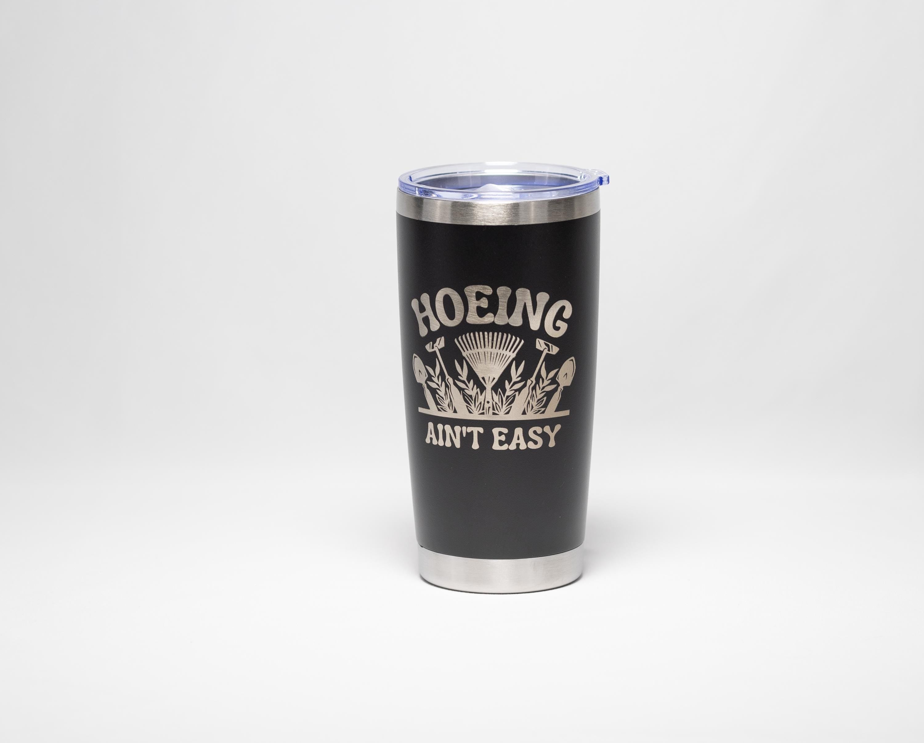 Stainless Steel Tumbler - Hot Beverage Holder, Custom Garden Cup with Laser Engraved Design