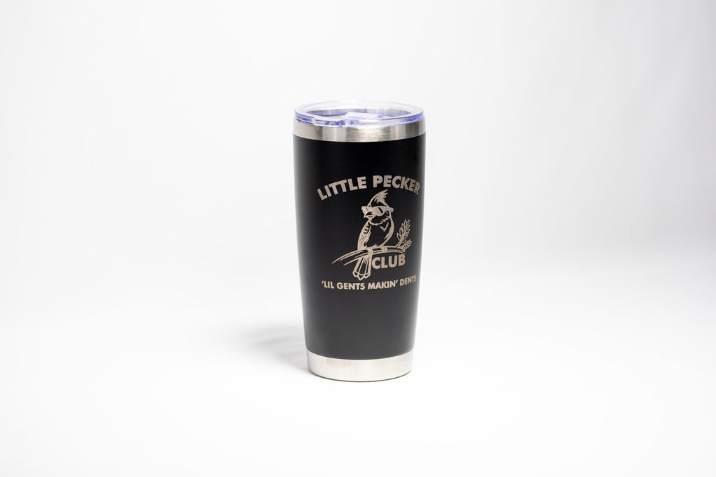 Laser Engraved Tumbler - Little Pecker Club 20 oz Stainless Steel Cup With Double Wall Insulation