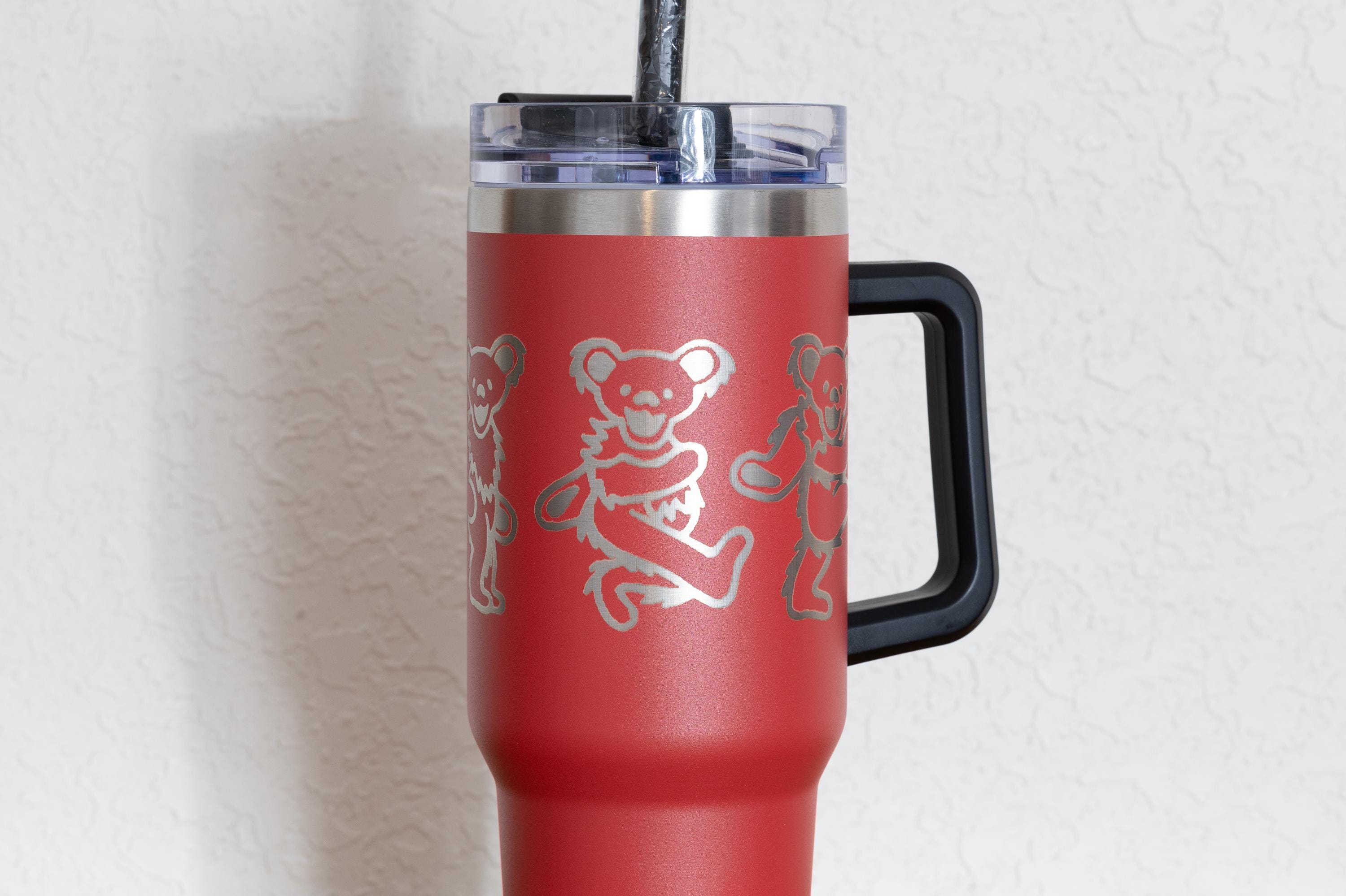 Grateful Dead Tumbler - 40oz Stainless Steel Cup With Dancing Bears Design