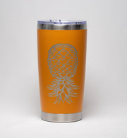 Laser Engraved Tumbler - Stainless Steel Cup With Vacuum Insulation & Tropical Design