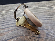 Golden Retriever Keychain - Double Sided Hardwood Dog Charm, Laser Engraved