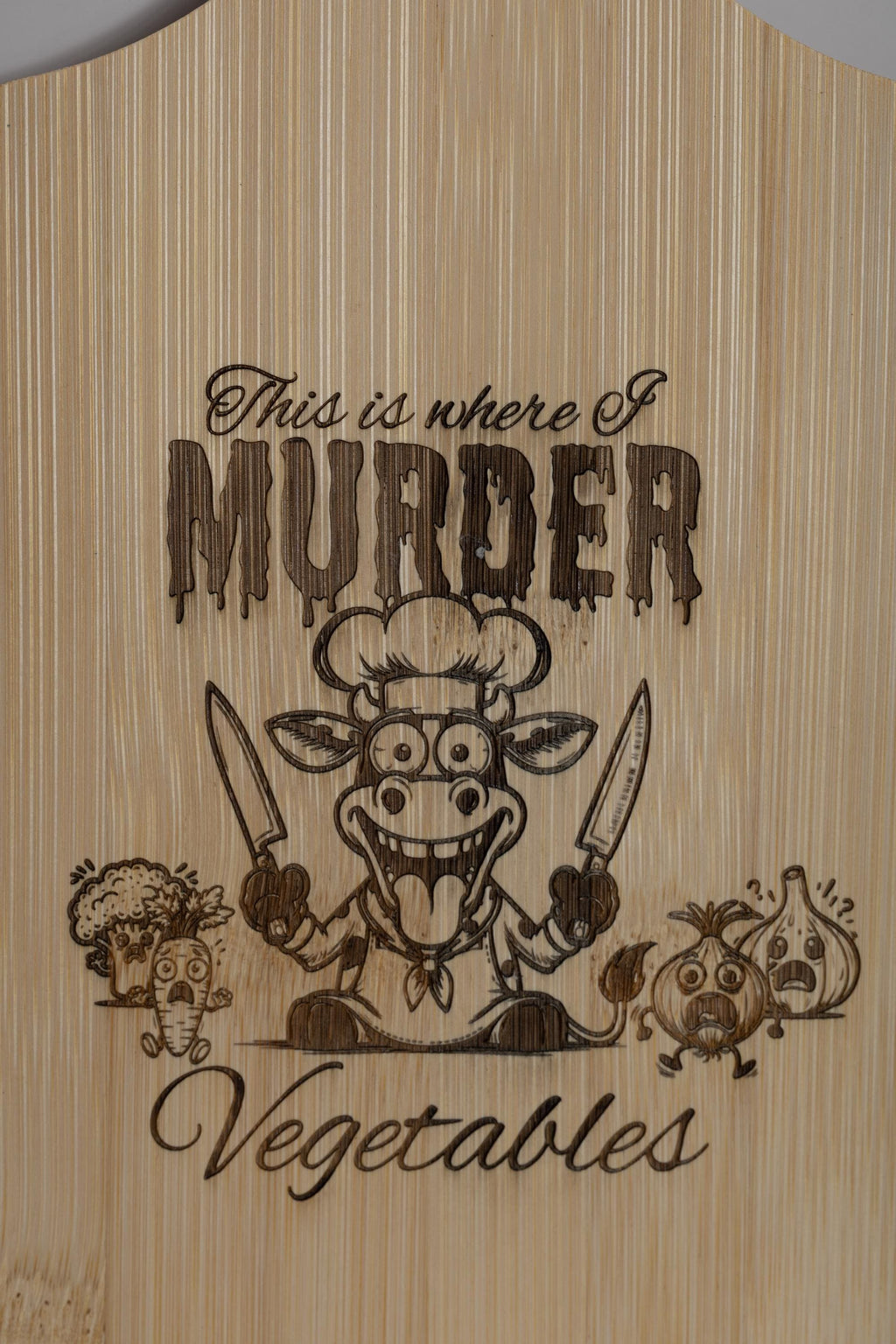 Bamboo Cutting Board – Funny Laser Engraved Board | Eco Friendly, Compact 5x11