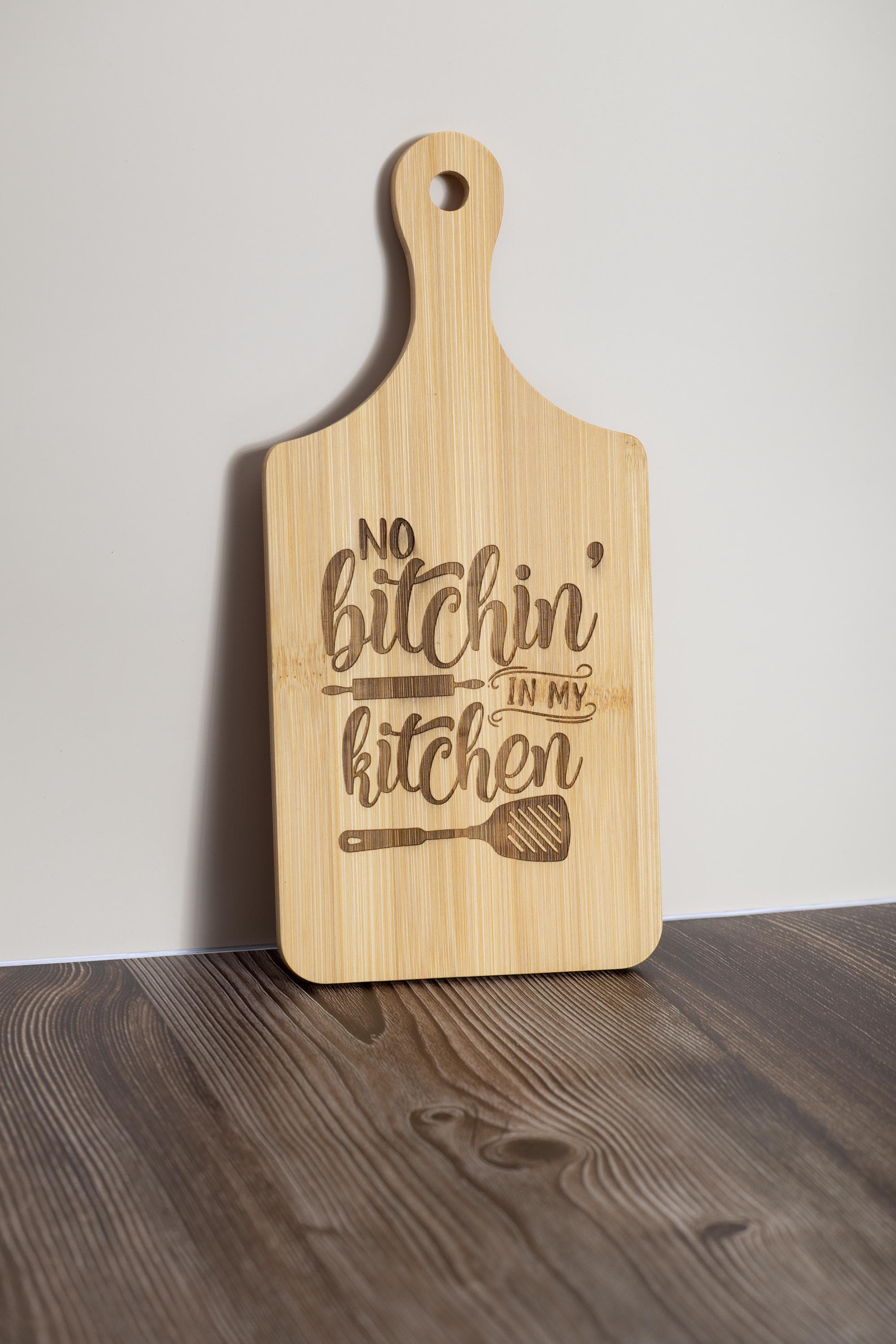 Bamboo Cutting Board – Eco Friendly Small Prep Board with Laser Engraving