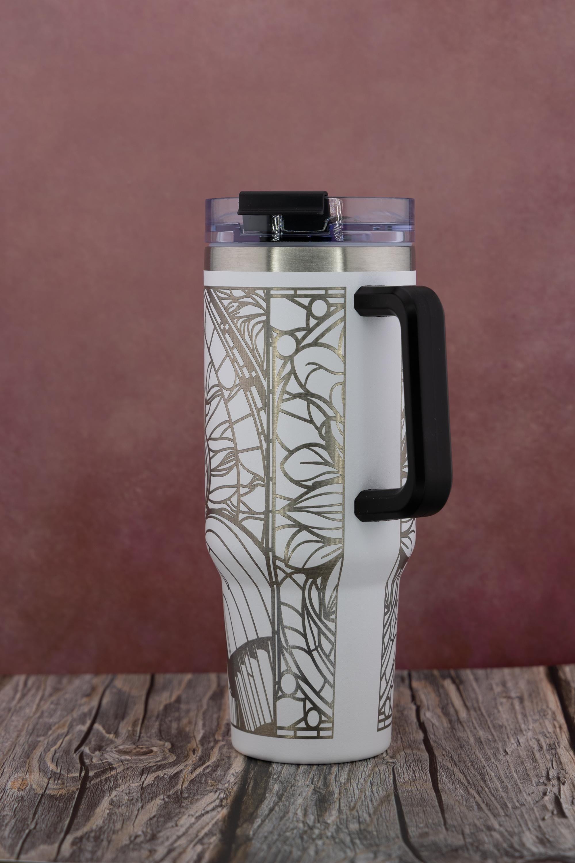 Stormtrooper Mosaic Tumbler – 40oz Insulated Travel Mug | Stainless Steel Cup