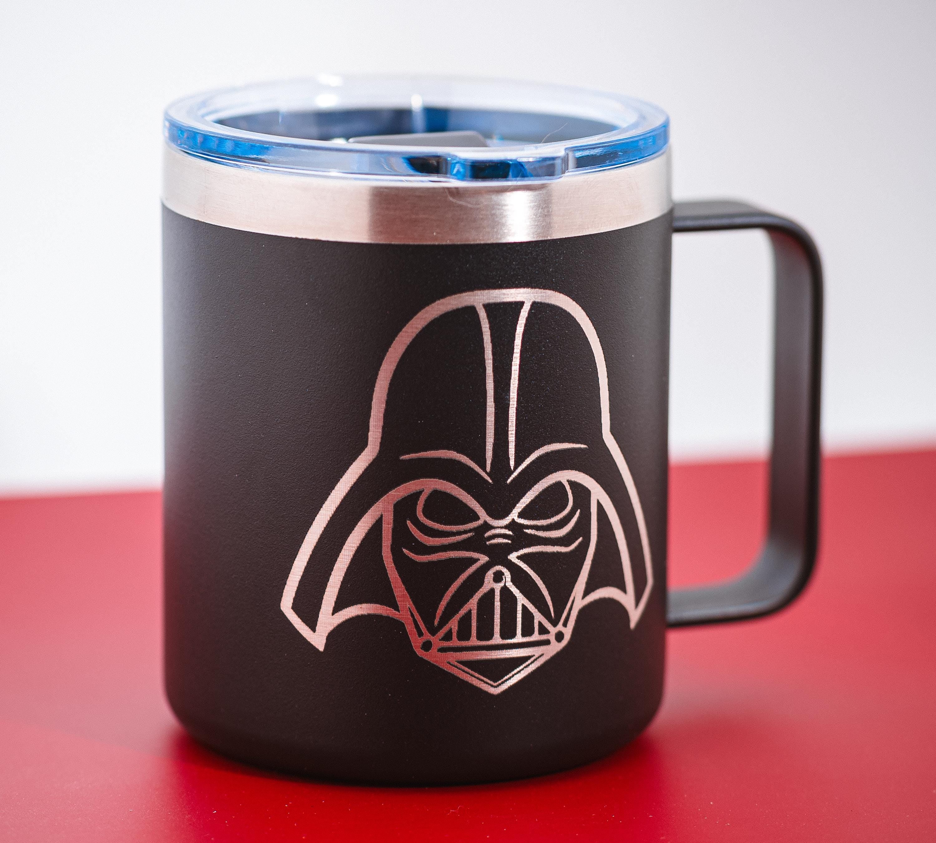 Darth Vader Travel Mug – Stainless Steel Insulated Coffee Cup with Spill Resistant Lid