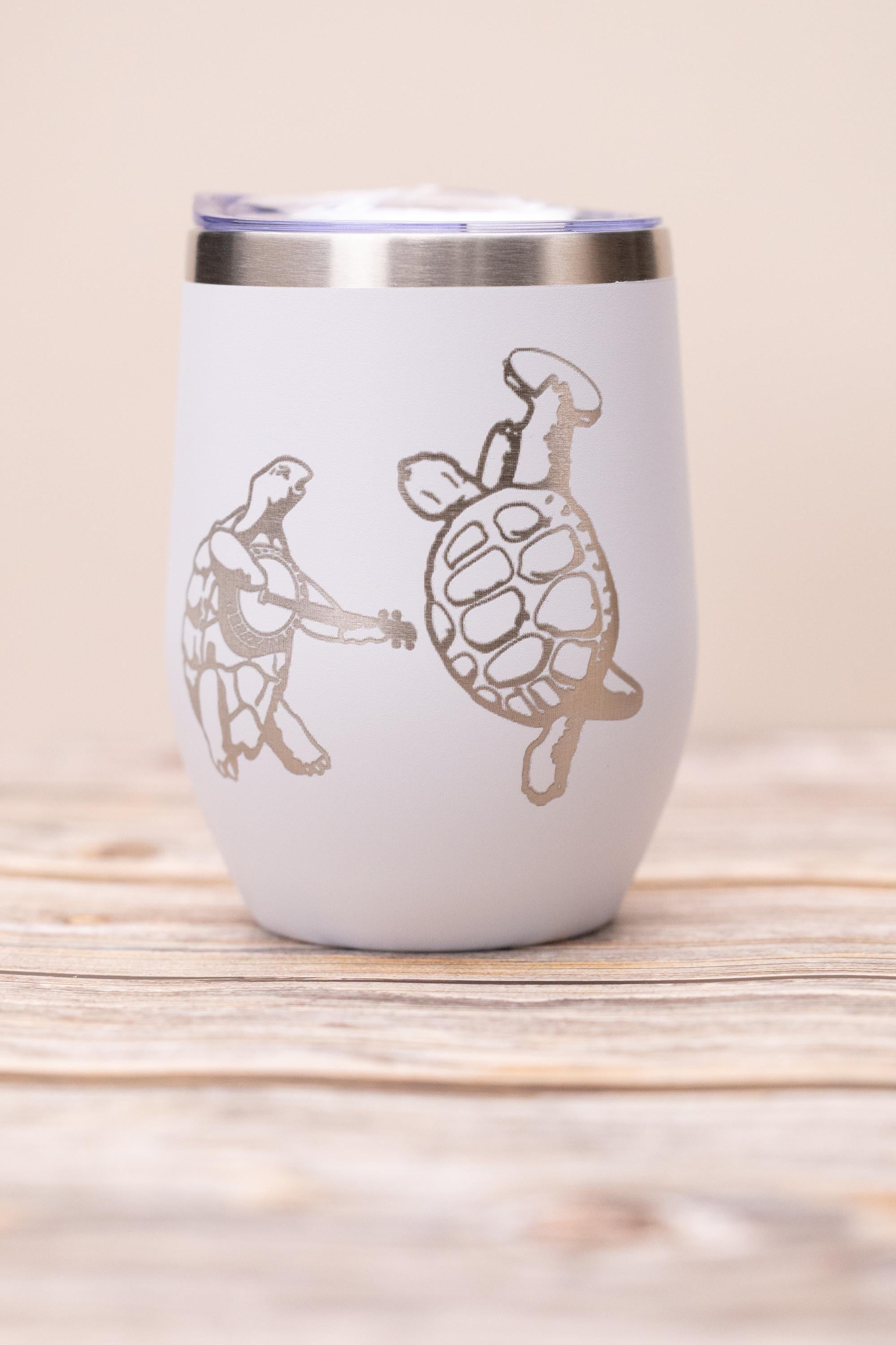 Music Fan Wine Tumbler - Insulated Stainless Steel Cup With Spill Resistant Lid