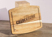 Rustic Acacia Charcuterie Board - Laser Engraved Wooden Serving Tray 8x10