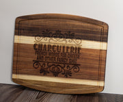 Acacia Wood Charcuterie - Handmade Engraved Snack Board 10x12 Inches