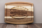 Rustic Acacia Charcuterie | 10 Inch Laser Engraved Wood Board – Unique Hostess Gift