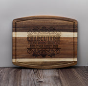 Acacia Wood Charcuterie - Handmade Engraved Snack Board 10x12 Inches
