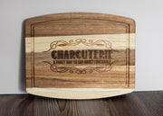 Adult Lunchable Serving Board – Laser Engraved Acacia Wood Charcuterie Tray