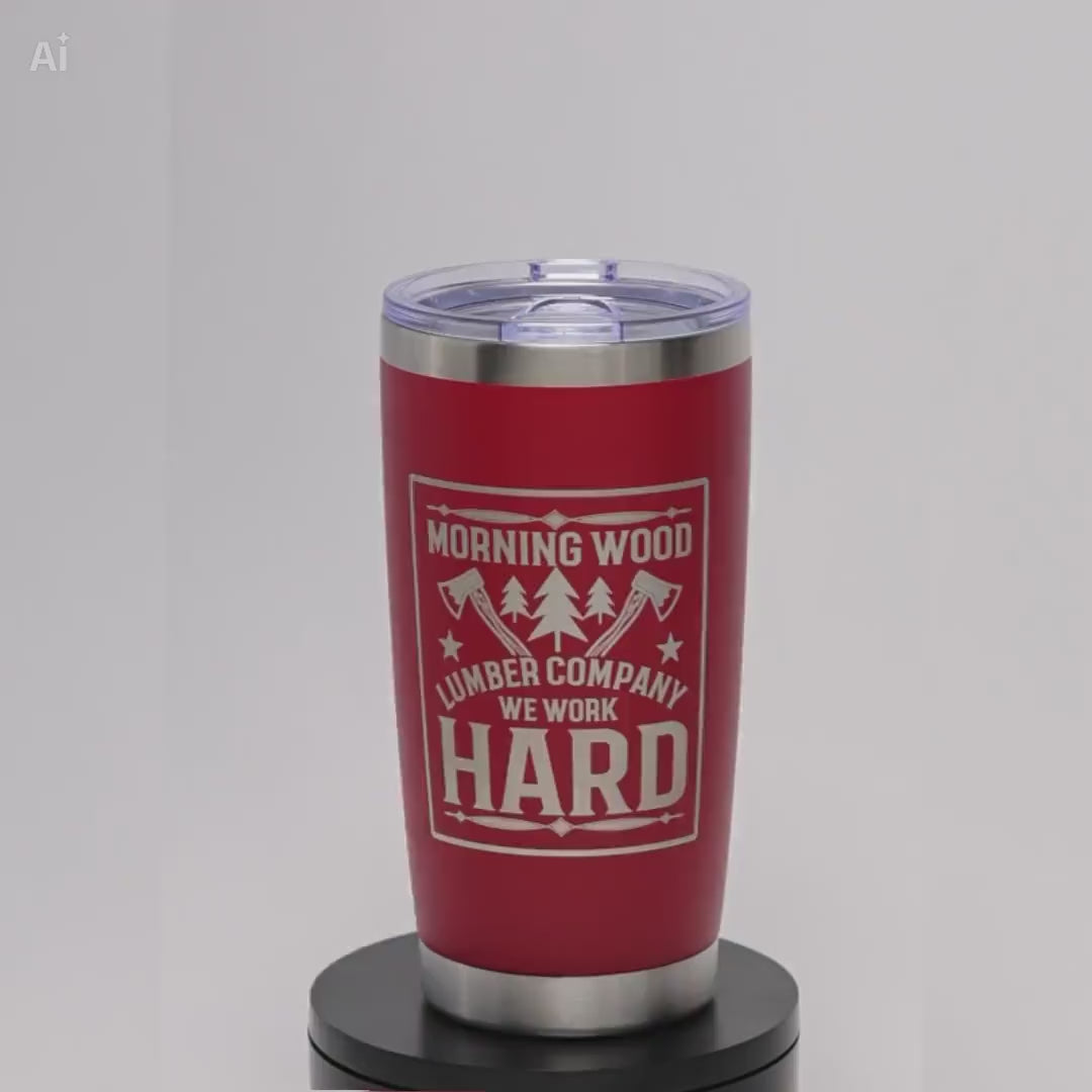 Insulated Stainless Steel Tumbler – Double Wall Cup With Laser Engraved Finish